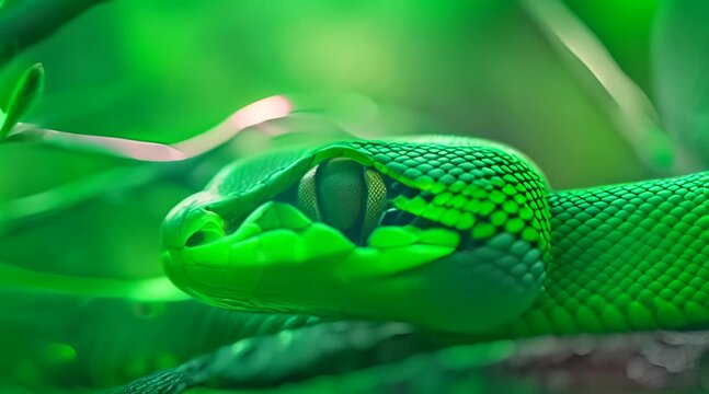 green tree python