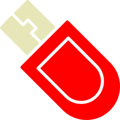 Bitcoin USB Device Vector Icon