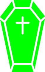 Obraz premium Coffin Vector Icon