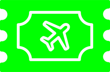 Fototapeta premium Plane Tickets Vector Icon