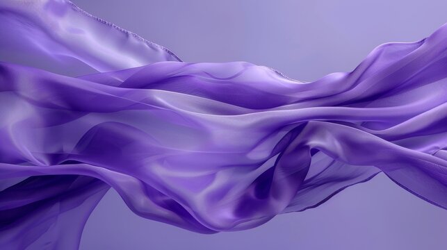 A regal purple banner rippling in the wind announcing the arrival of a special event and adding a touch of grandeur.