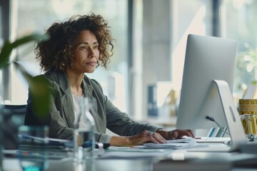 Decision-making power in front of the computer: The workplace style of female business people Female business people focus on work