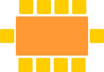 Conference Room Chair Vector Icon