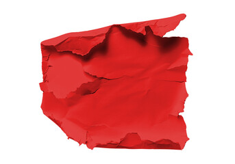 folded note paper Mock up an educational model on a transparent background.