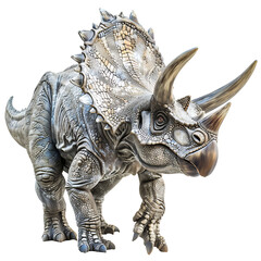 Fototapeta premium Triceratops, on transparent background. 