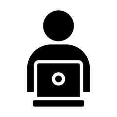 Office Worker Vector Glyph Icon design