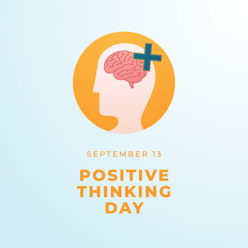 vector graphic of Positive Thinking Day ideal for Positive Thinking Day celebration.