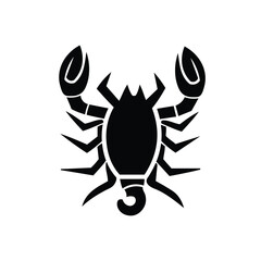 scorpion tattoo design vector illustration