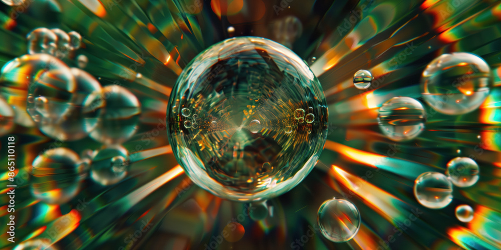 Poster abstract illustration of singularity concept. origin of life. space and science. background image. c