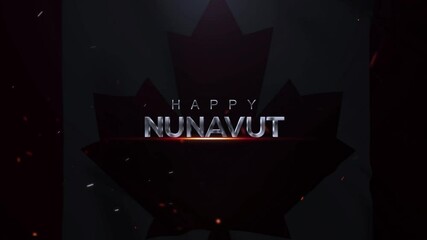 Nunavut Day, Celebrating Nunavut Day 9th July, Happy Nunavut Day, Nunavut Day, Canadian Happy Nunavut Day 9th July, 9th July Happy Nunavut Day, Cinematic Nunavut Day 3D Trailer Videos