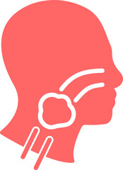 Throat Cancer Vector Icon