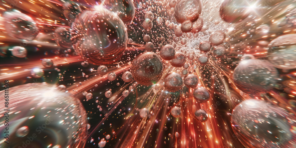 Poster abstract illustration of singularity concept. origin of life. space and science. background image. c