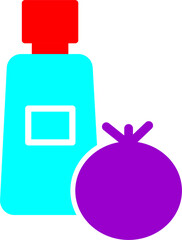 Fototapeta premium Tomato Ketchup Vector Icon