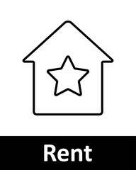 Home and real estate line icons set. Rent, realtor, Bar graph, speaker, power bank, house, radio, WiFi, immovables, mobile phone, signal strength, bottle. Household, property, living concept