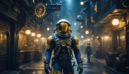 Closeup portrait of an Astronaut 