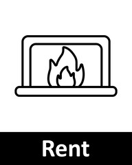 Home and real estate line icons set. Rent, realtor, Bar graph, speaker, power bank, house, radio, WiFi, immovables, mobile phone, signal strength, bottle. Household, property, living concept