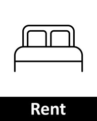 Home and real estate line icons set. Rent, realtor, Bar graph, speaker, power bank, house, radio, WiFi, immovables, mobile phone, signal strength, bottle. Household, property, living concept