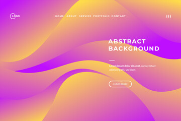 Modern Abstract Background with Purple and Yellow gradient color scheme. These backgrounds can be used for a variety of purposes, including websites, presentations, and marketing materials
