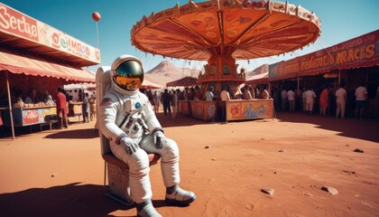 Closeup portrait of an Astronaut