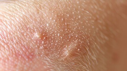 Fototapeta premium Macro View of Ringworm Skin Infection Showing Circular Rash Pattern and Scaly Texture