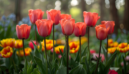 Obraz premium flowers background