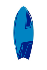 Doodle surfboard collection surfing on summer beach cute illustration season that can be used for sticker, scrapbook, icon, decorative, e.t.c with aesthetic blue color