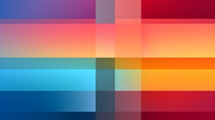 Fototapeta premium Vibrant Geometric Minimalist Posters with Striking Color Gradients and Clean Symmetry