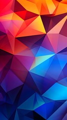 Obraz premium Vibrant Geometric Abstract Mosaic with Prismatic Gradient Patterns