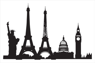 Eiffel Tower 🗼,
Statue of Liberty 🗽,
Big Ben 🕰️,
Colosseum 🏛️,
Great Wall of China 🏯,
Taj Mahal 🕌,
Sydney Opera House 🎭,
Pyramids of Giza 🏜️,
Leaning Tower of Pisa 🏰,
Mount Fuji 🗻,
Machu Pic