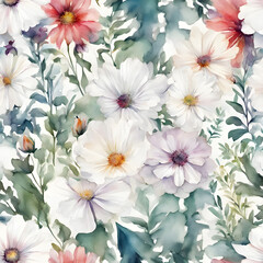 White flower, vintage background, water color tone, drawing, vibrant color, printing, digital photo, artistic, drawing, vibrant color, wall art printing, image, vintage, flower