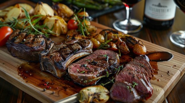 The menu features locally sourced meats and vegetables highlighting the flavors of the surrounding mountains.