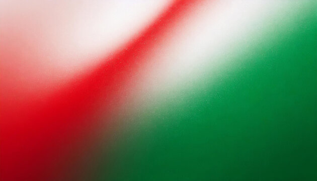 Italian flag colors, texture with gradient and grain, abstract background banner for product presentation with copy space, red white green