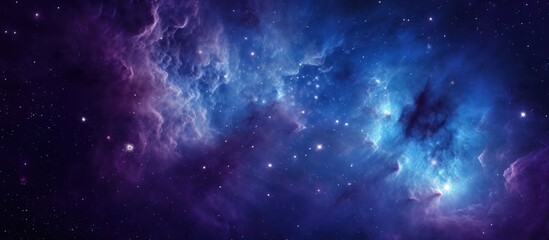 Cosmic Nebula with Vivid Colors and Stars