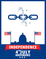 Obraz premium american independence day july 4th