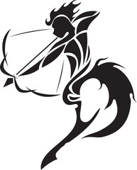 Abstract Sagittarius tattoo vector
