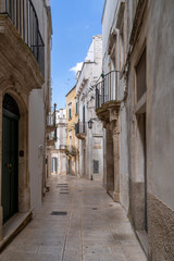 Fototapeta premium The Martina Franca City street view in Italy