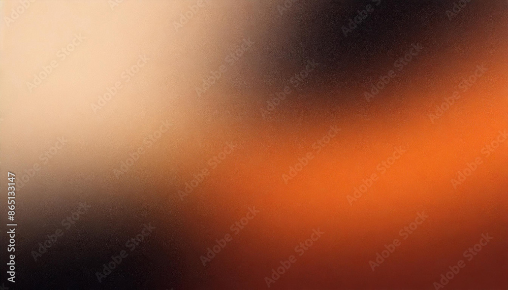 Poster beige black orange cyan blue texture with gradient and grain, abstract background banner for product