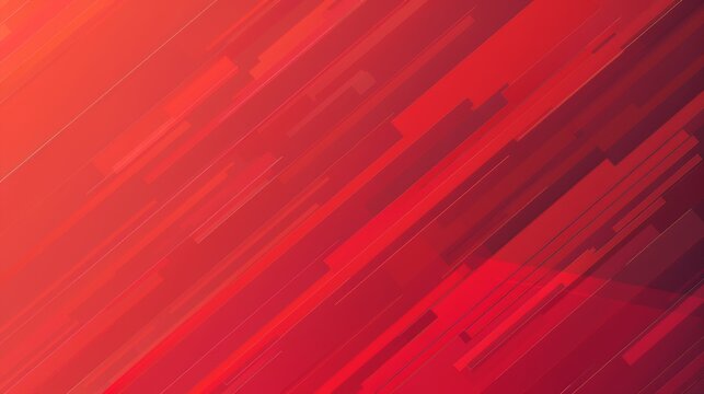 A vibrant red background with dynamic diagonal lines and subtle gradients