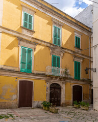 The Martina Franca City street view in Italy