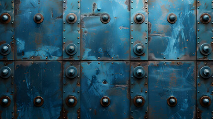 Fototapeta premium blue metal texture seamless