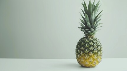 Isolated Azorean Pineapple on White Background