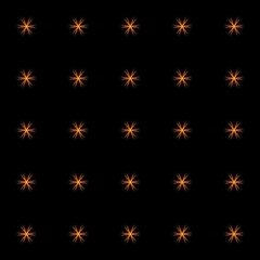 Sparkling star on black background seamless pattern for your art work.