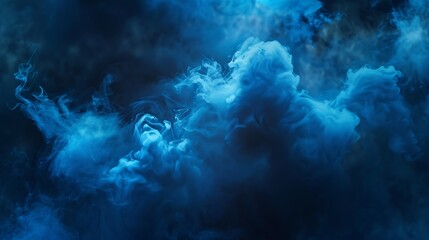 Background Light Blue Smoke Neon Light Cloud : Generative AI