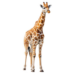 Obraz premium Giraffe PNG. African wildlife giraffe isolated. Giraffe mammal PNG. African wildlife isolated