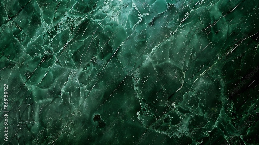 Aufkleber Dark green marble texture background with high resolution top view of natural tiles stone in luxury and seamless glitter pattern : Generative AI