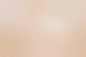 Abstract beige gradient with grain texture, light color glowing nude background. Aesthetic plain pale brown wallpaper with sandy texture. Vintage smooth noise backdrop for presentation product display