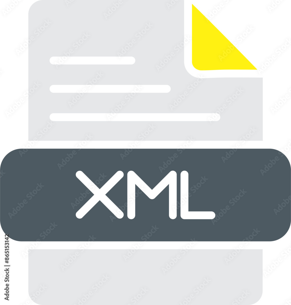 Sticker xml vector icon