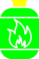 Obraz premium Gas Cylinder Vector Icon
