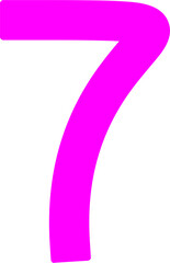 Number Seven Vector Icon