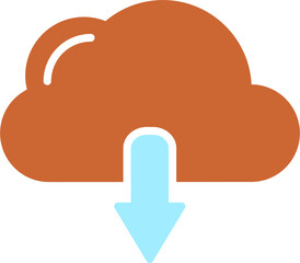 Cloud-Download Vector Icon